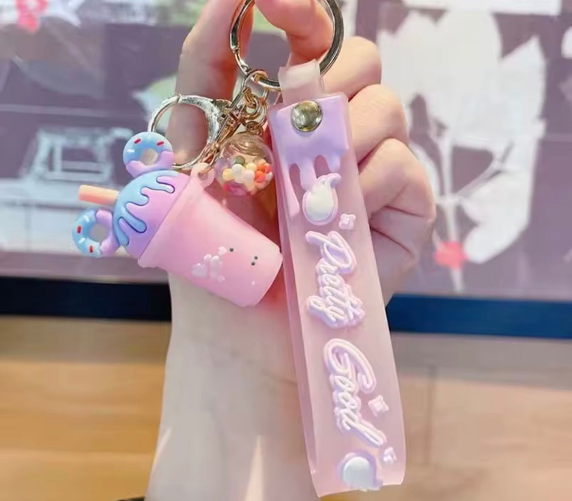 Milk Tea Cup Keychain