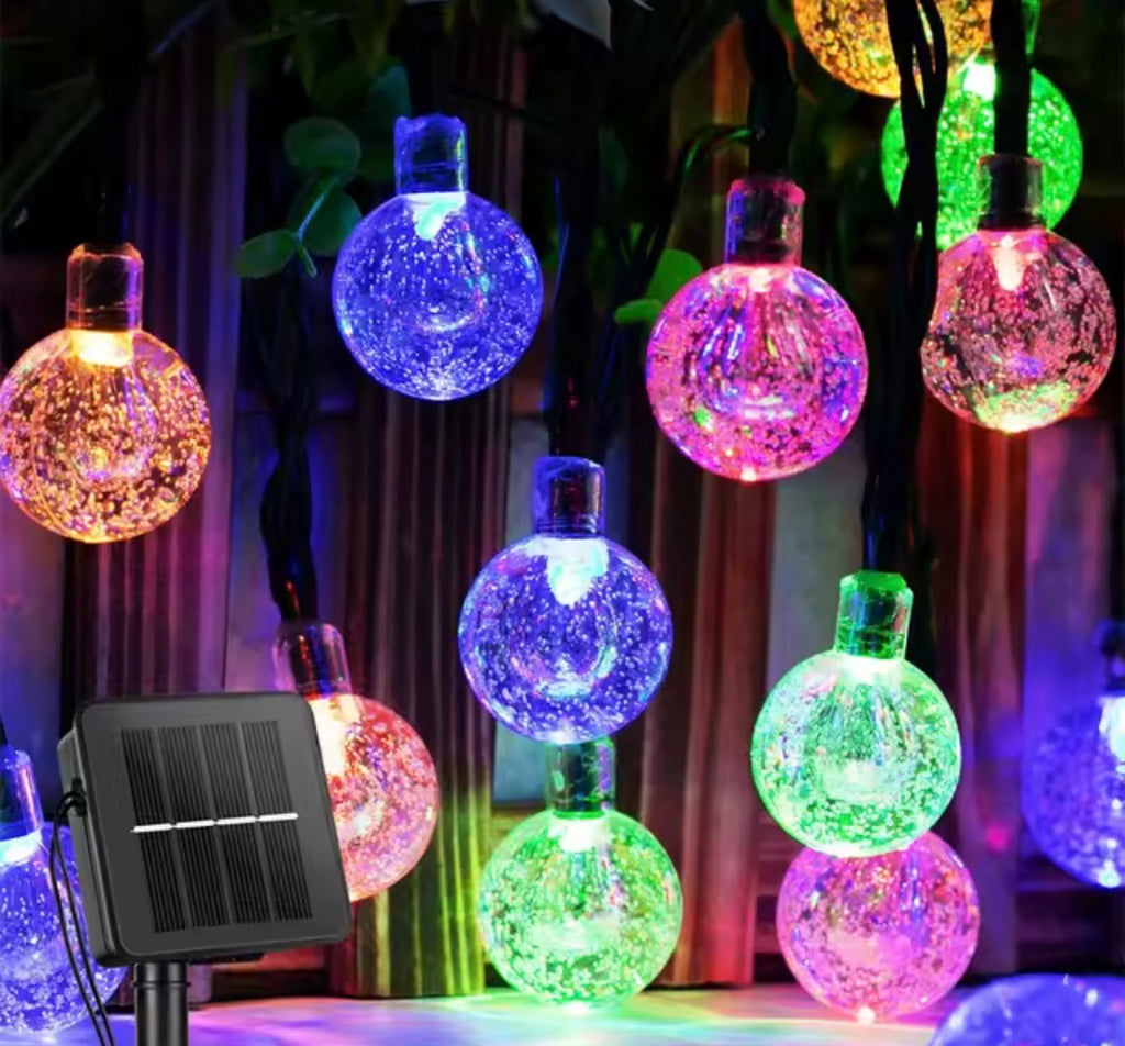 200 Led Crystal Globe Solar Light