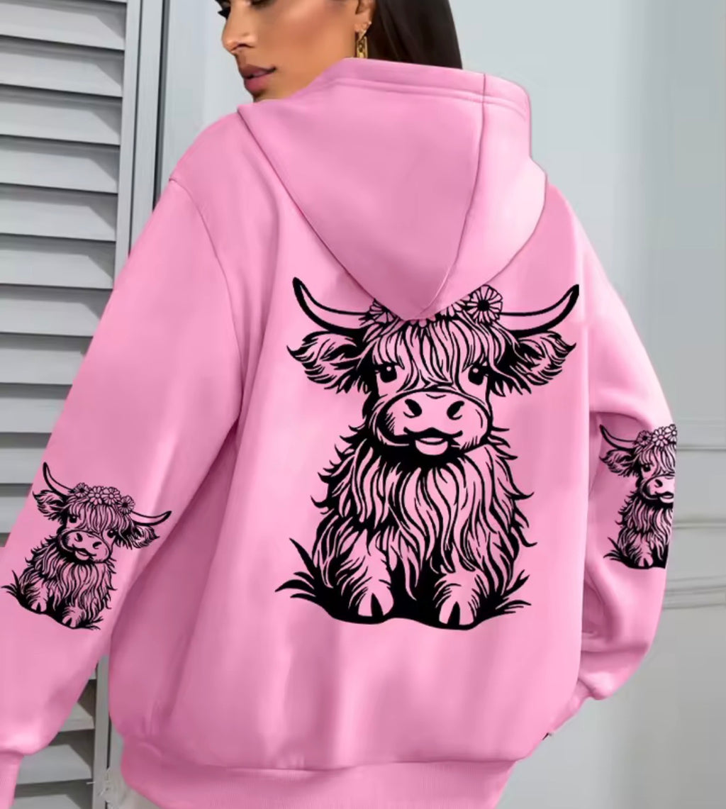 Highland Cow Hoody