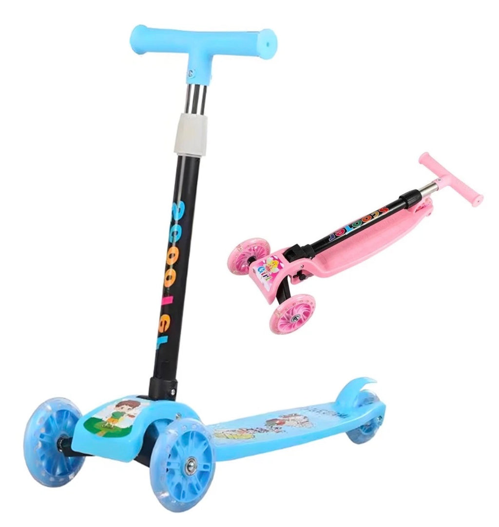 3 Wheels LED Flashing Tilt Lean Scooter