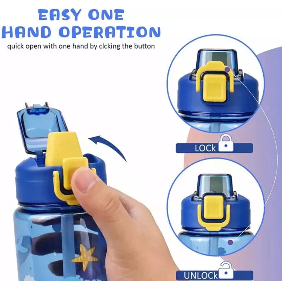600ml Leakproof Water Bottles