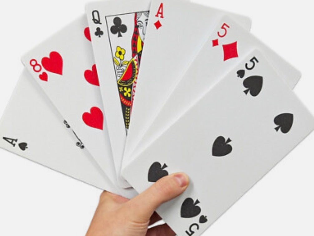 Giant Jumbo Foam Playing Cards 52 Pack 18cm x 10cm