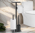 Toilet Roll Holder Freestanding with Storage & Shelf Toilet Paper