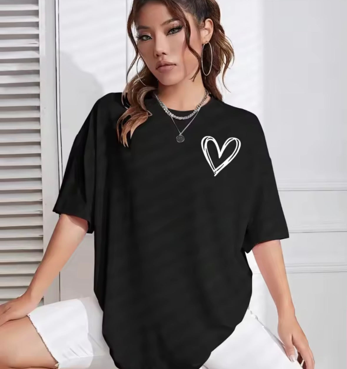 Heart Printed T-Shirt