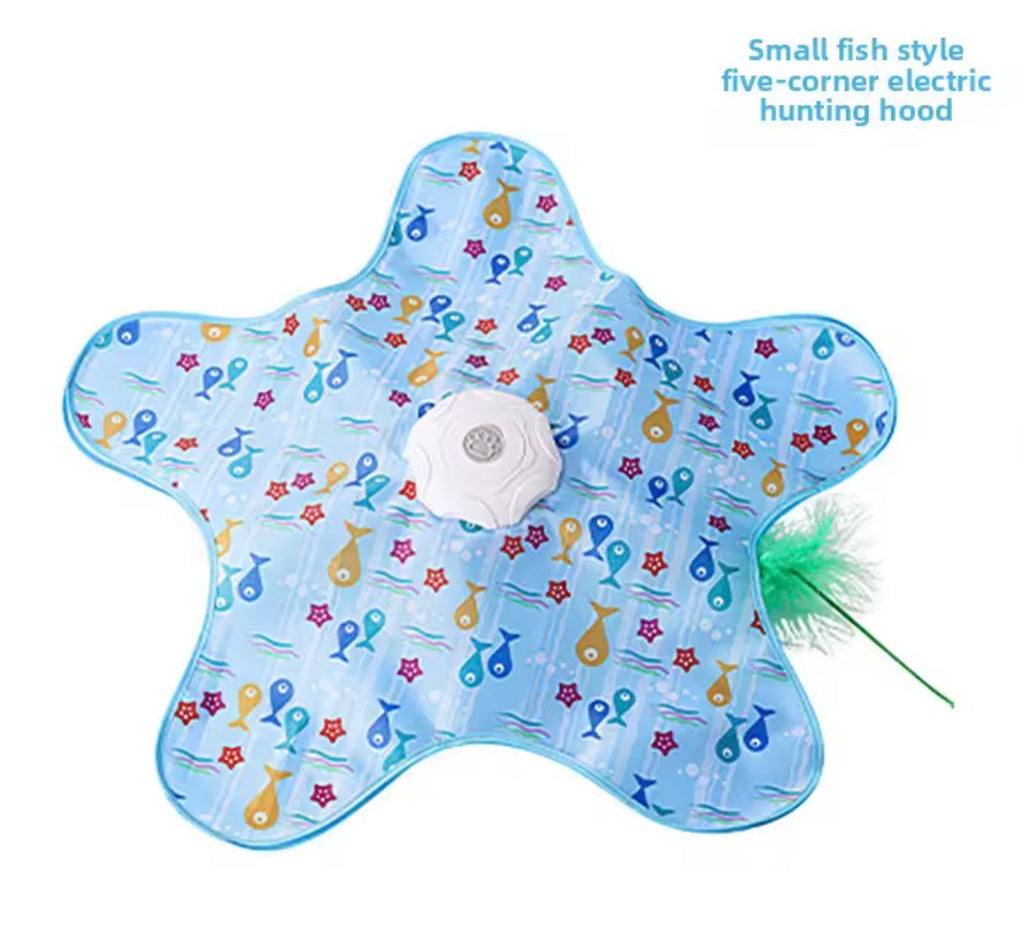 Interactive Hide and Seek Cat Toy with Mouse Squeaky Motion