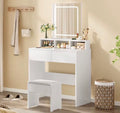 Dressing Table with LED Lights and Mirror