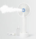 Portable Mist Spray Fan Mini Handheld Desk Cooler Fan USB Rechargeable Fan