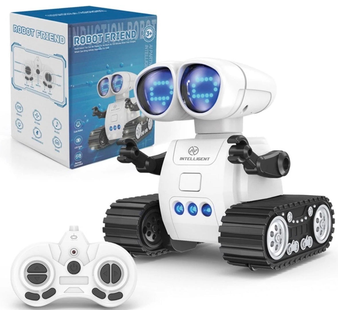 Smart Interactive Voice Controlled Robot Toy With LED Eyes