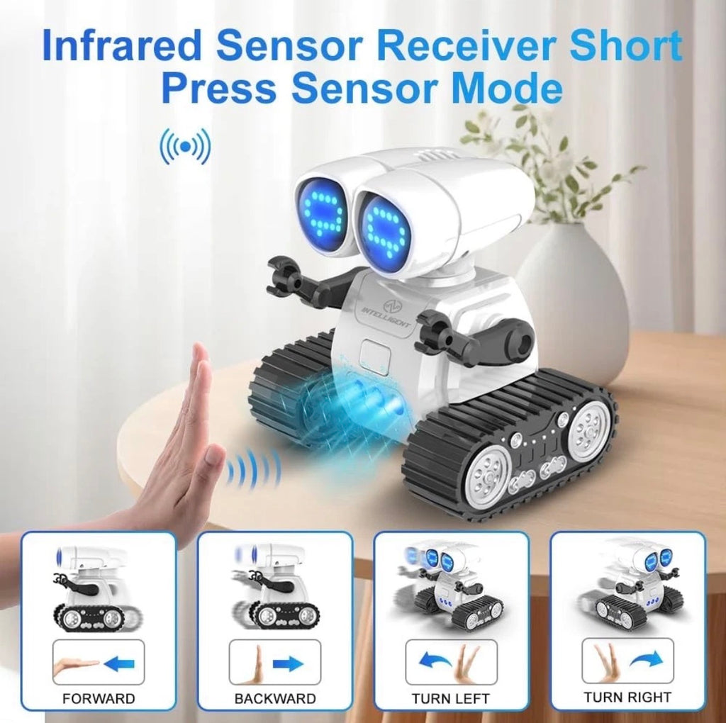 Smart Interactive Voice Controlled Robot Toy With LED Eyes