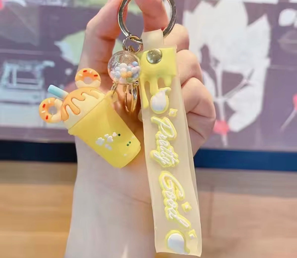 Milk Tea Cup Keychain