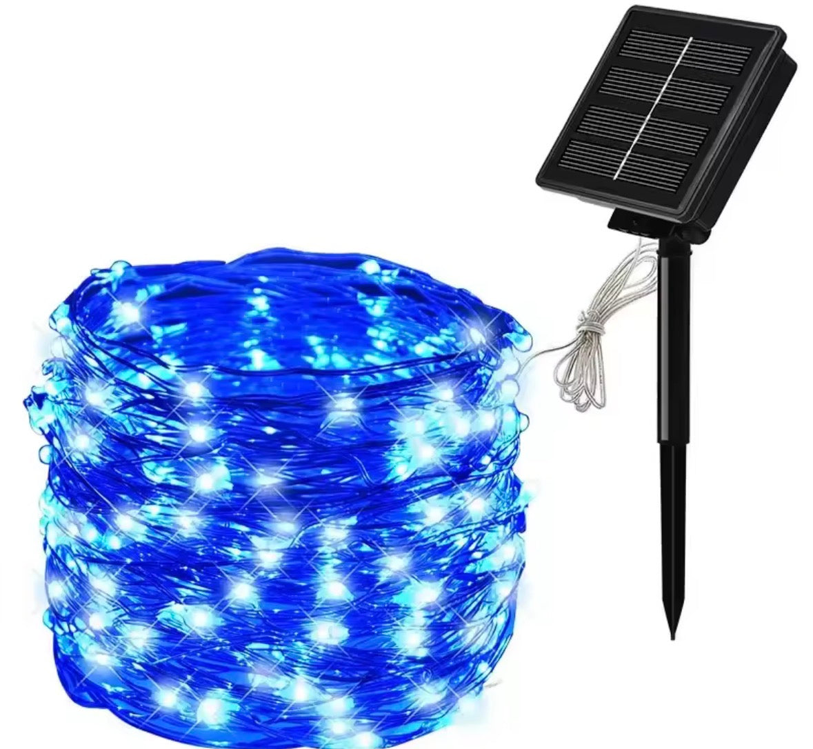 12m 100 LED Solar Fairy Lights