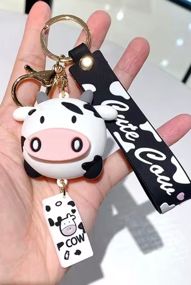 Cow Keychain