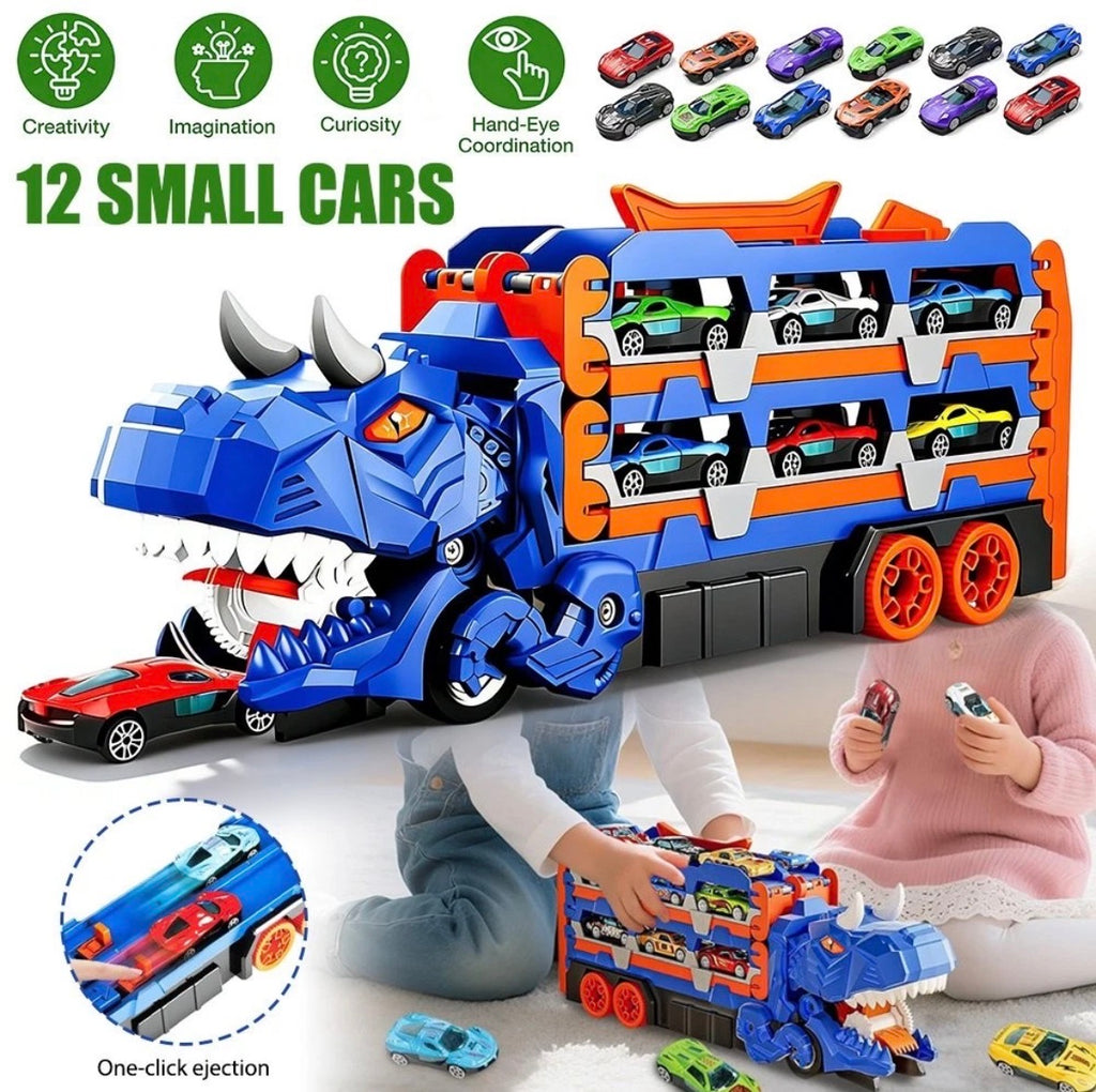 Dinosaur Transport Truck Toy Set