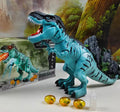 Electric  Large Size Walking Spray Lay Eggs Dinosaur Robot  for Kids With Light Sound