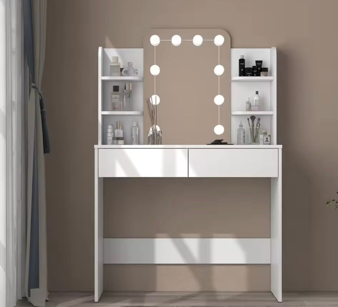 Makeup Table with Led Mirror