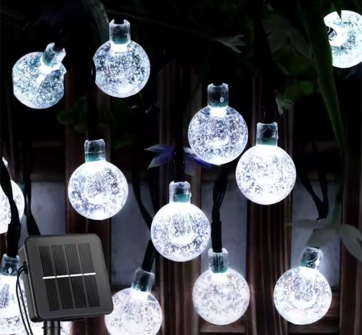 200 Led Crystal Globe Solar Light