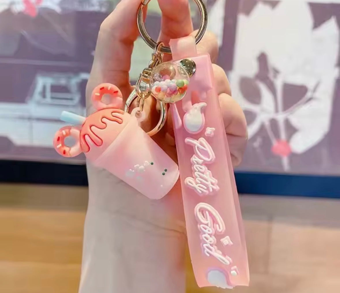 Milk Tea Cup Keychain