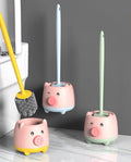 Cute Pig Toilet Brush Holder