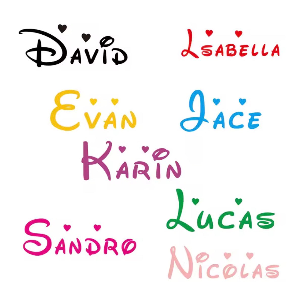 Vinyl Sticker Personalised Door Sign 30x10cm