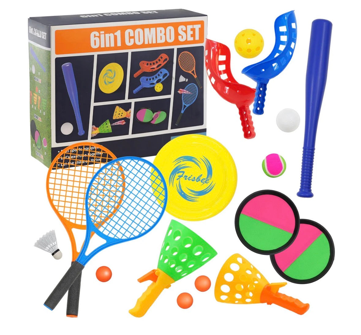6 in 1 Outdoor Sports Games Set