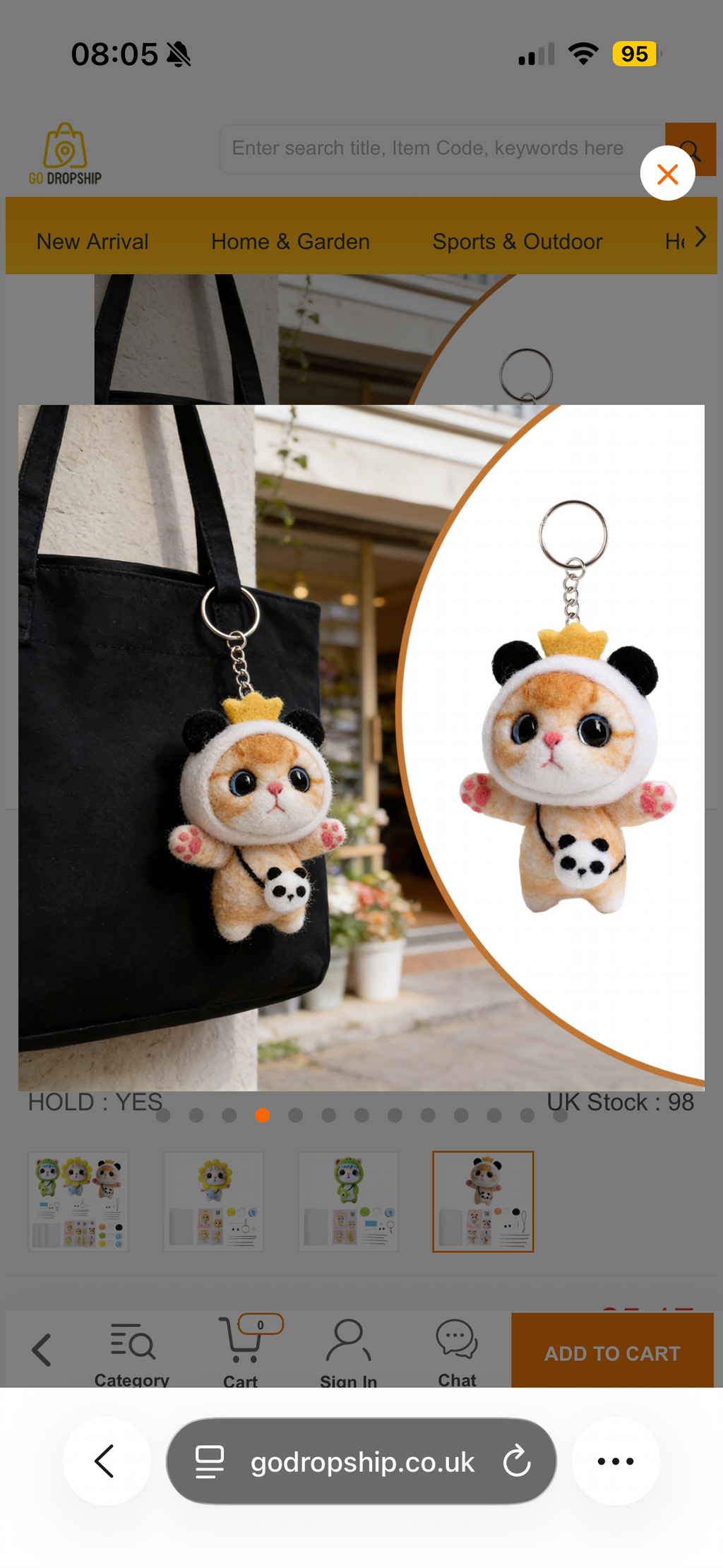 Make Your Own Keychain Stitching Craft Set