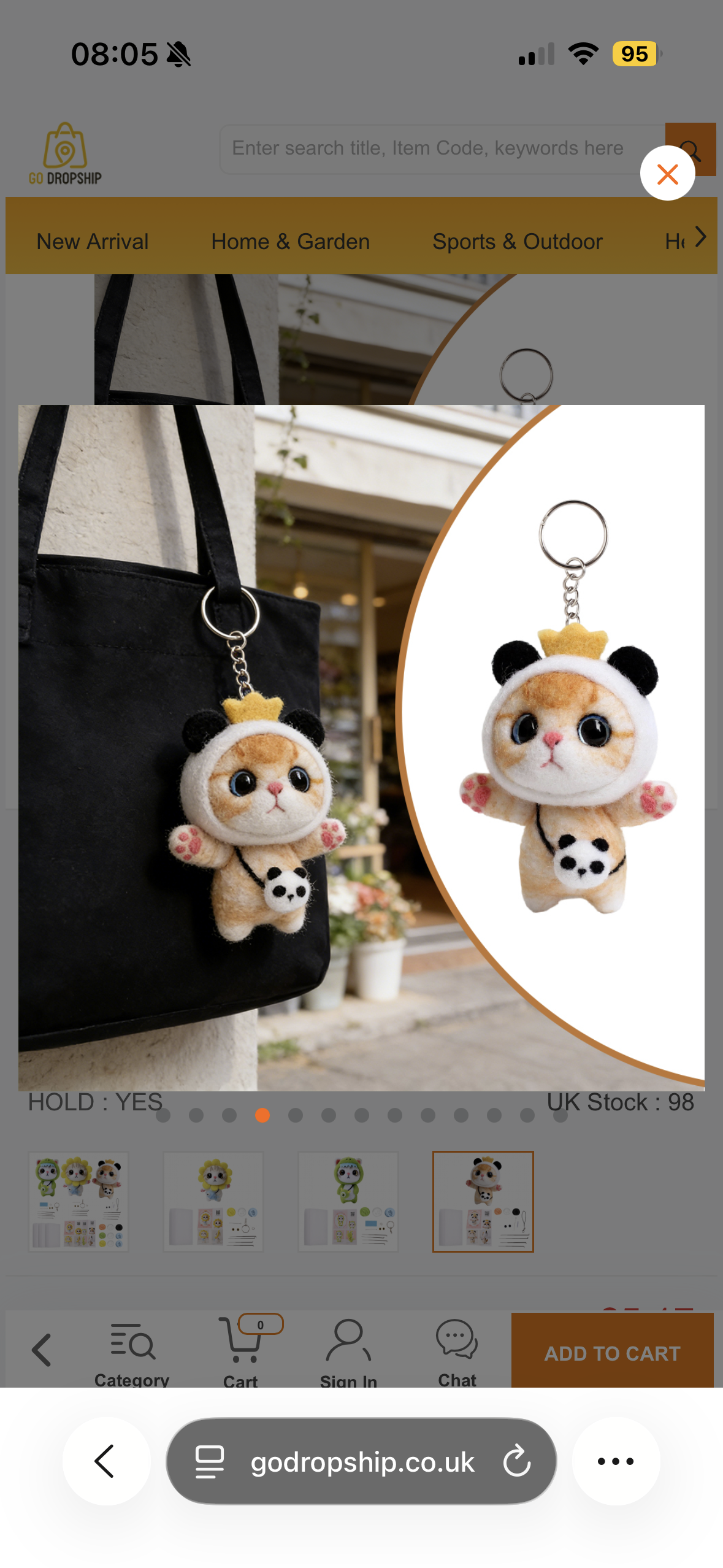 Make Your Own Keychain Stitching Craft Set