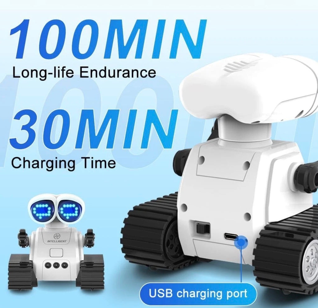 Smart Interactive Voice Controlled Robot Toy With LED Eyes