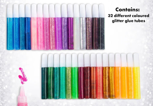 32 Glitter Glue Pens Set
