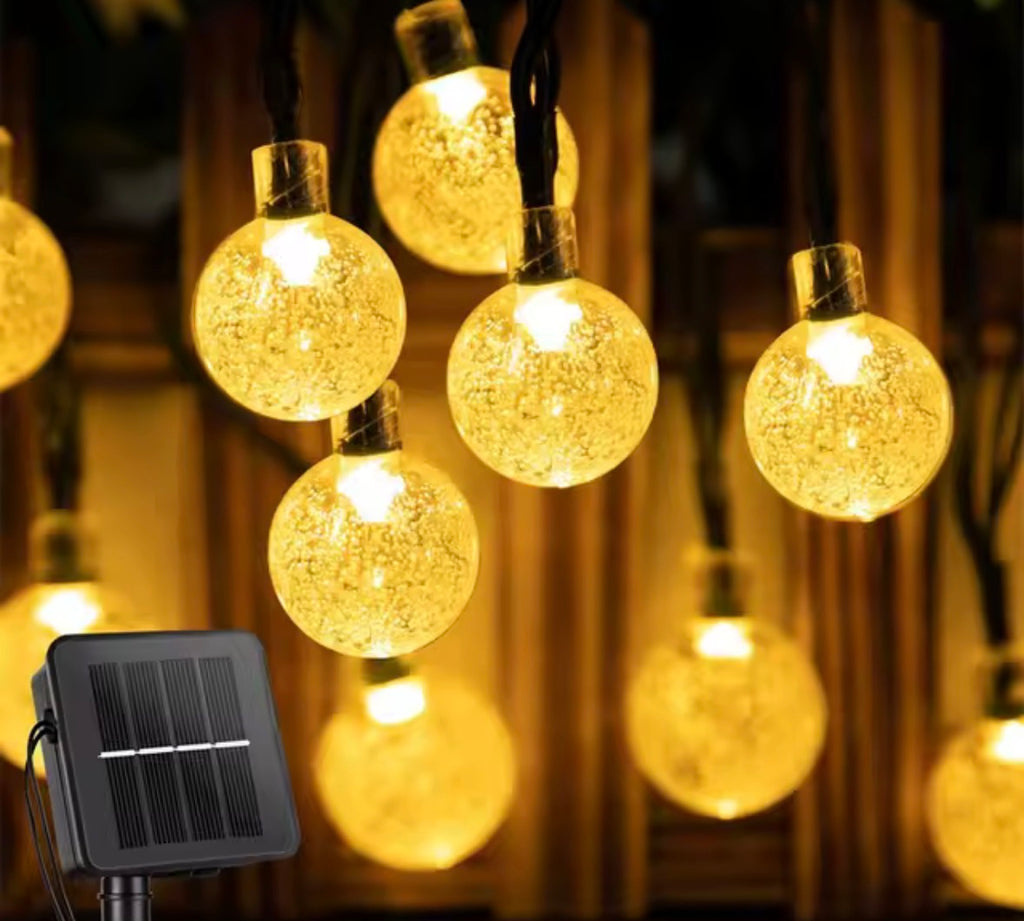 200 Led Crystal Globe Solar Light