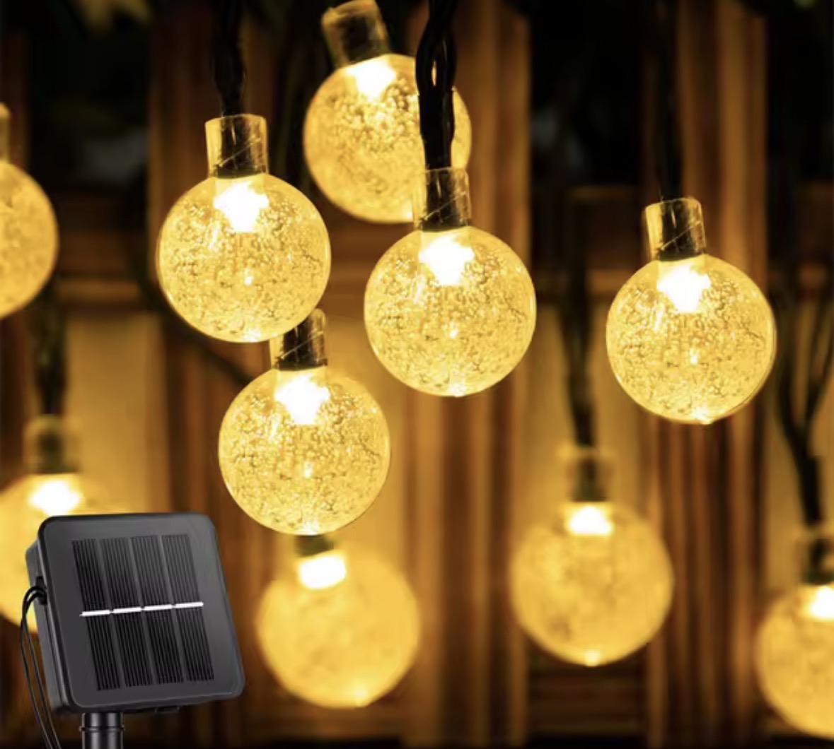 200 Led Crystal Globe Solar Light