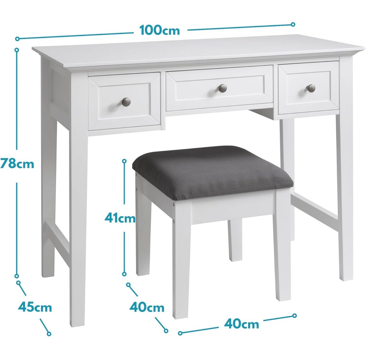 Dressing Table With Stool