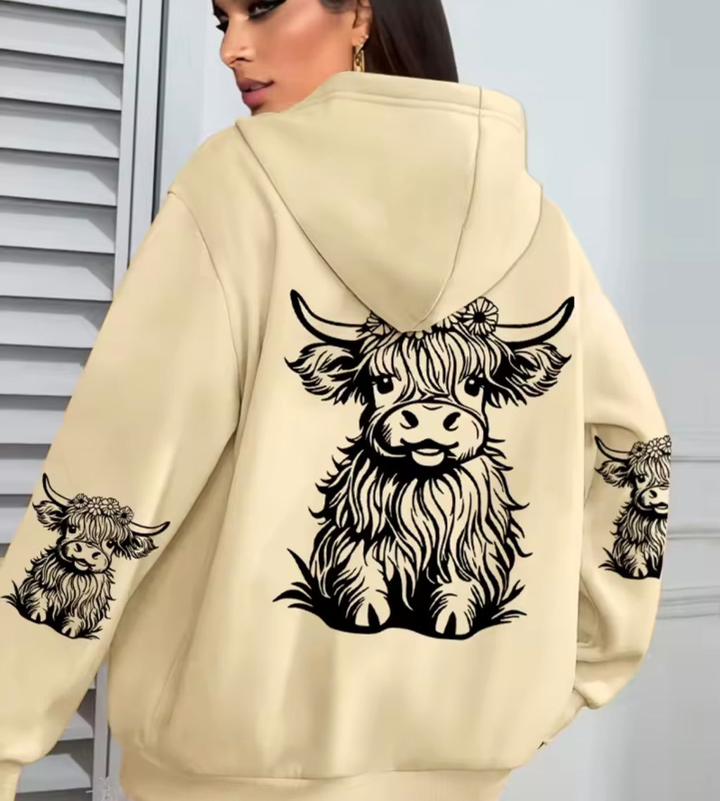 Highland Cow Hoody