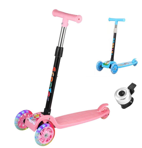 3 Wheels LED Flashing Tilt Lean Scooter