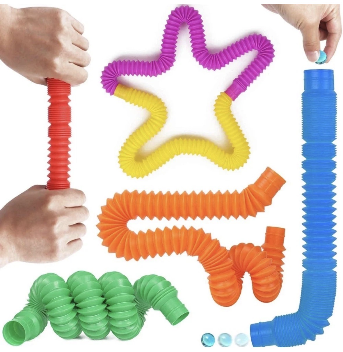 8pcs Fidget Pop Tube