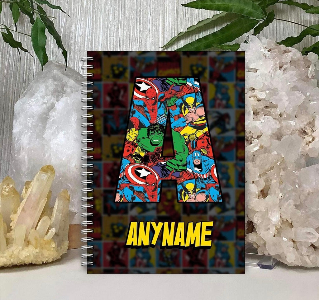 Personalized Superhero A5 Notebook