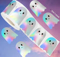 50x Ghost Holographic Stickers