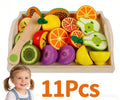 11pc Wooden Food