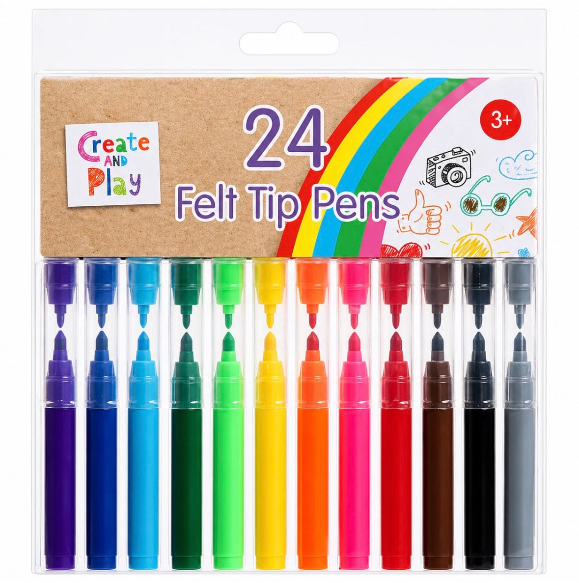 24 Felt Tip Pens