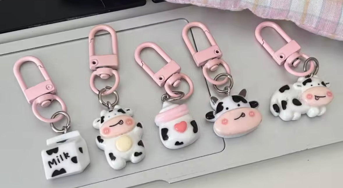 5pc Cow Keychain