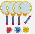 Four Player Trampoline Tennis Paddle Racket Set