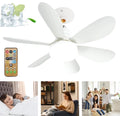 3 Speed Large LED Ceiling Fan with Lighting LED Light Adjustable Wind + Remote