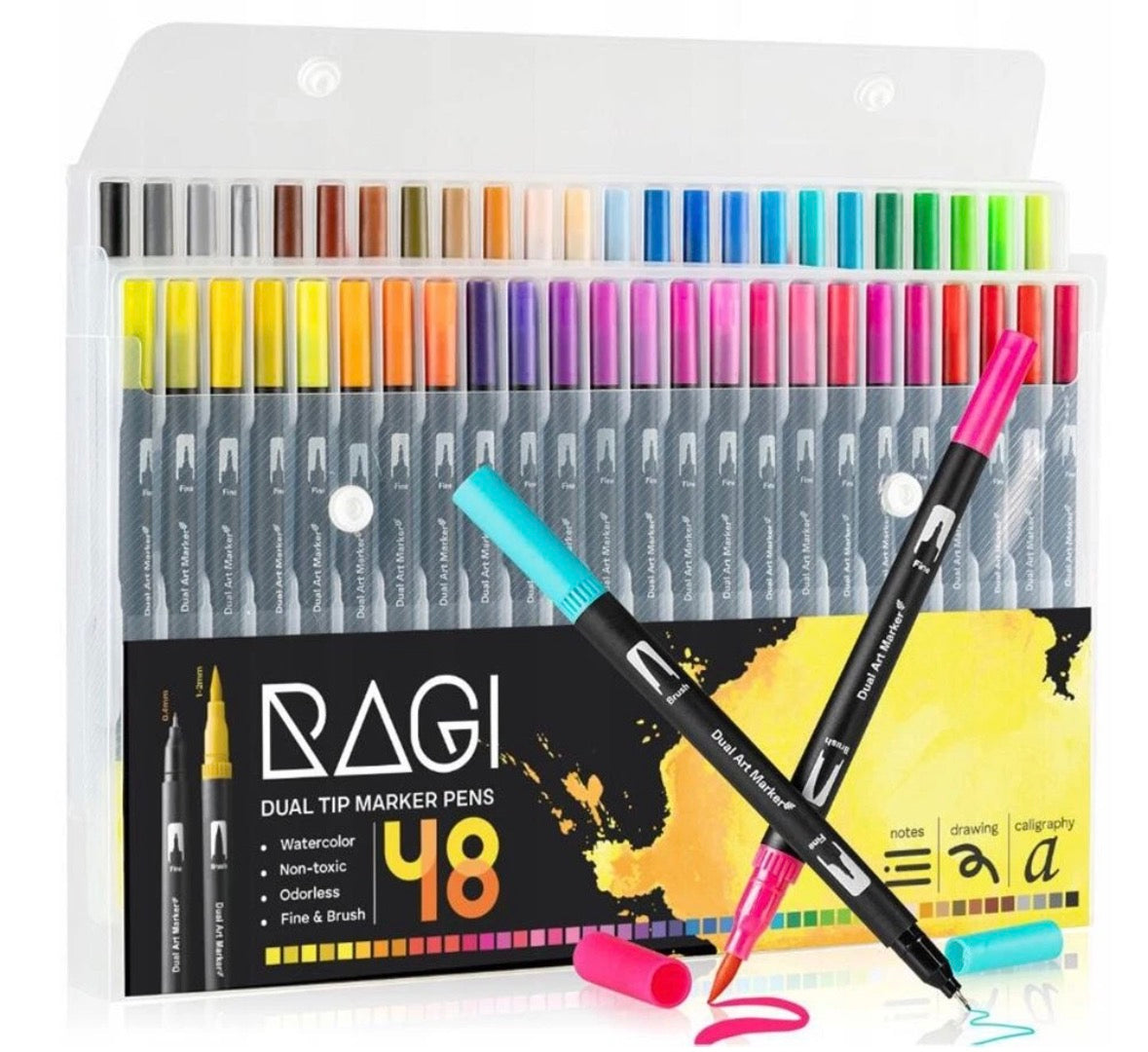 48 Color Marker Pens
