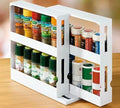 2 Tier Rotating Spice Herb Rack Holde