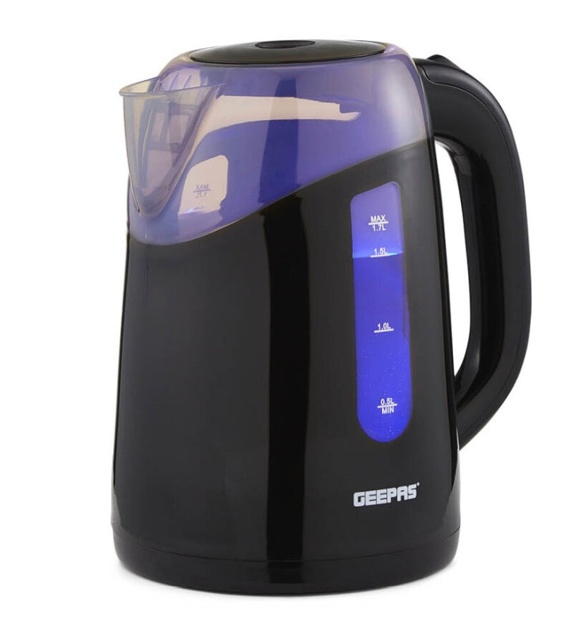 2200W Illuminating Electric Kettle 1.7L Auto Shut Off Cordless
