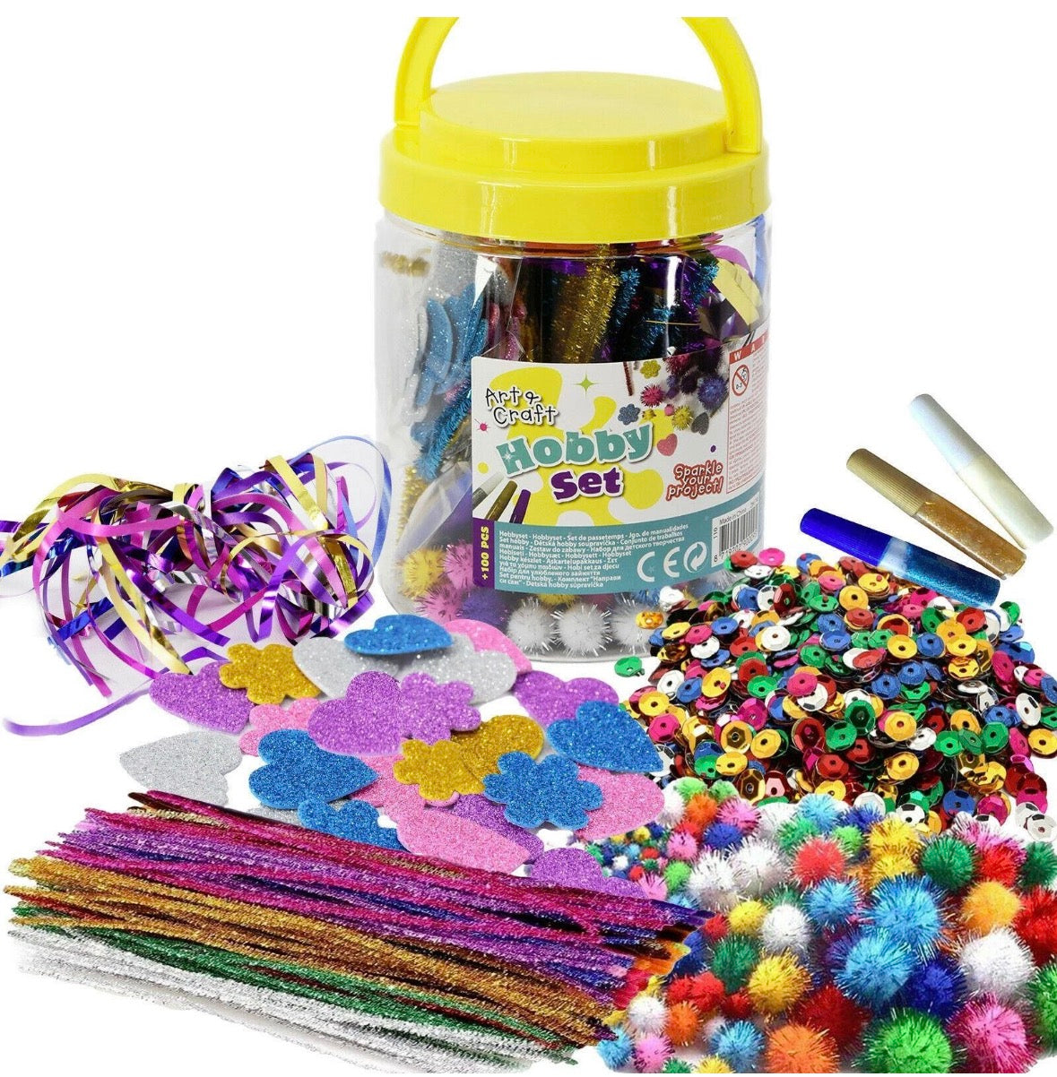 Arts and Crafts Kids Child's Craft Jar Art Set