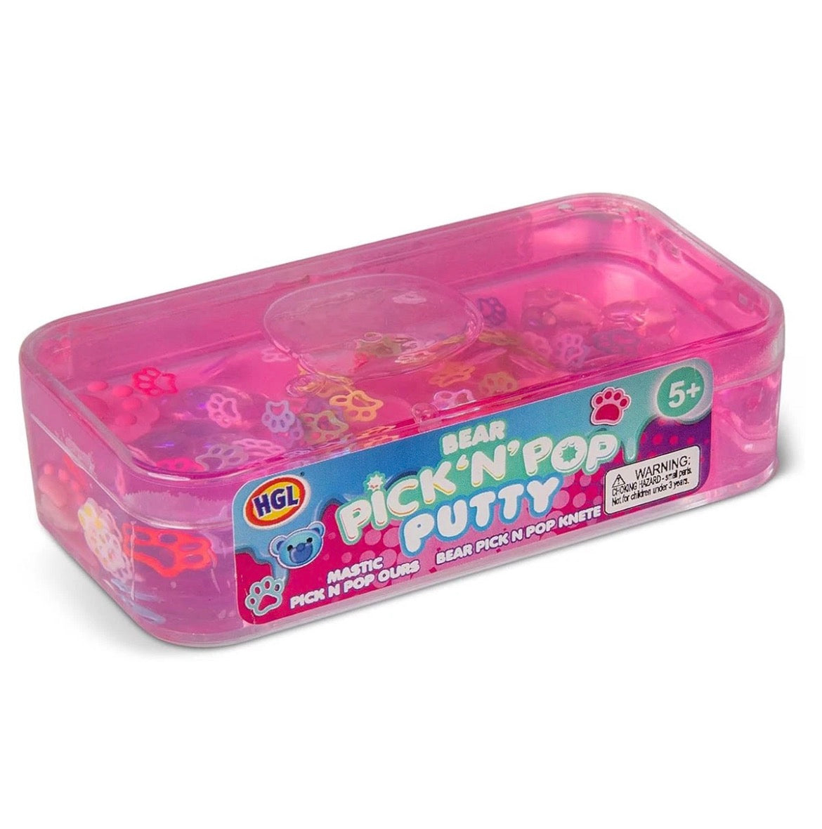 Bear Pick ’N’ Pop Putty Slime with Charms