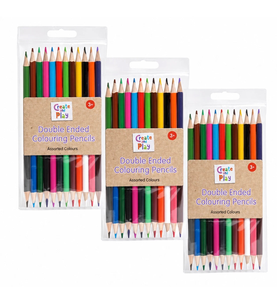 Double Ended Colouring Pencils Set – 1 Pack – 24 Colours