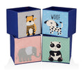 Set of 4 Animal Design Storage Boxes