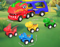 5 PCS Dinosaur Car Toys Monster Truck