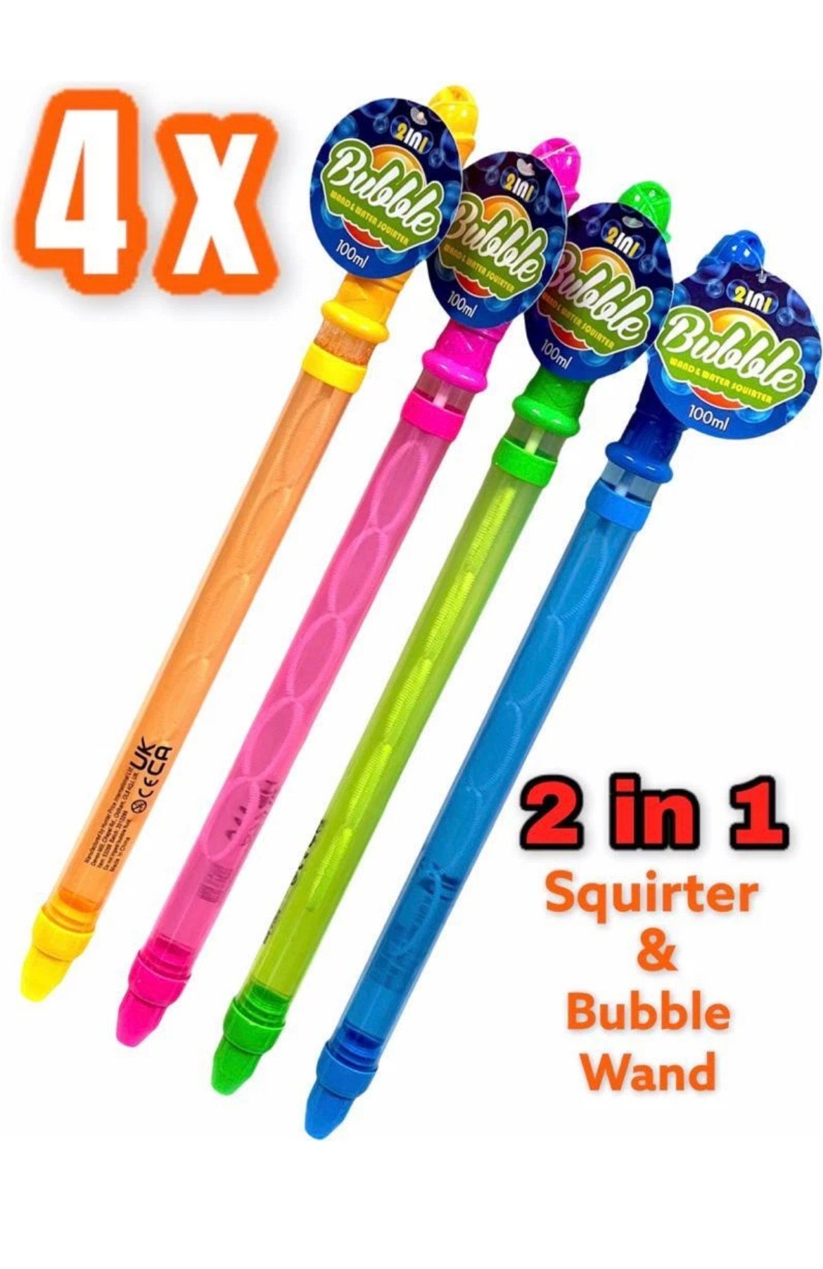 4 x Bubble Wand Sticks